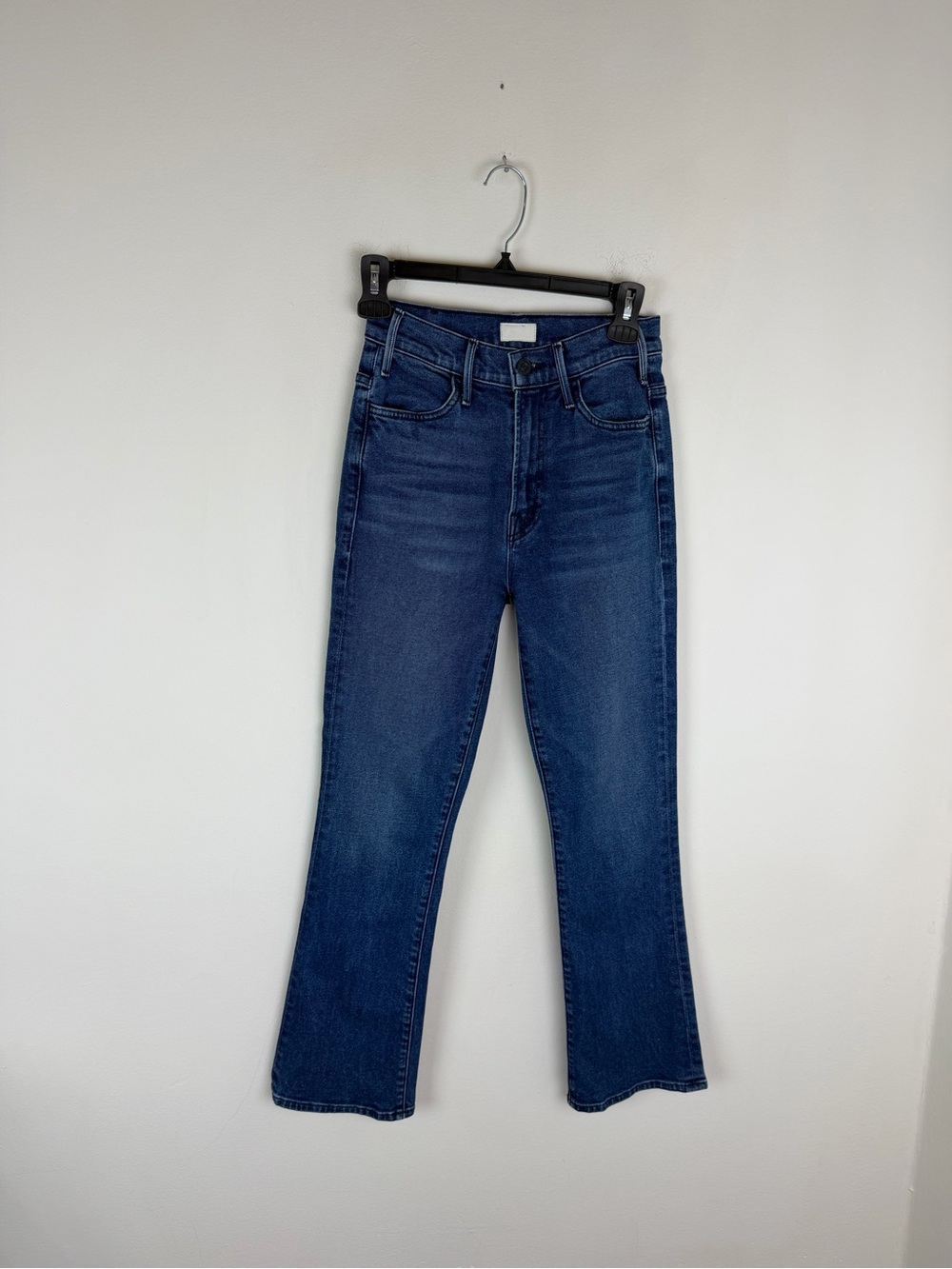 MOTHER The Hustler Ankle Denim Jean Classic Blue Ink Super High Rise Size 24 - Picture 2 of 7